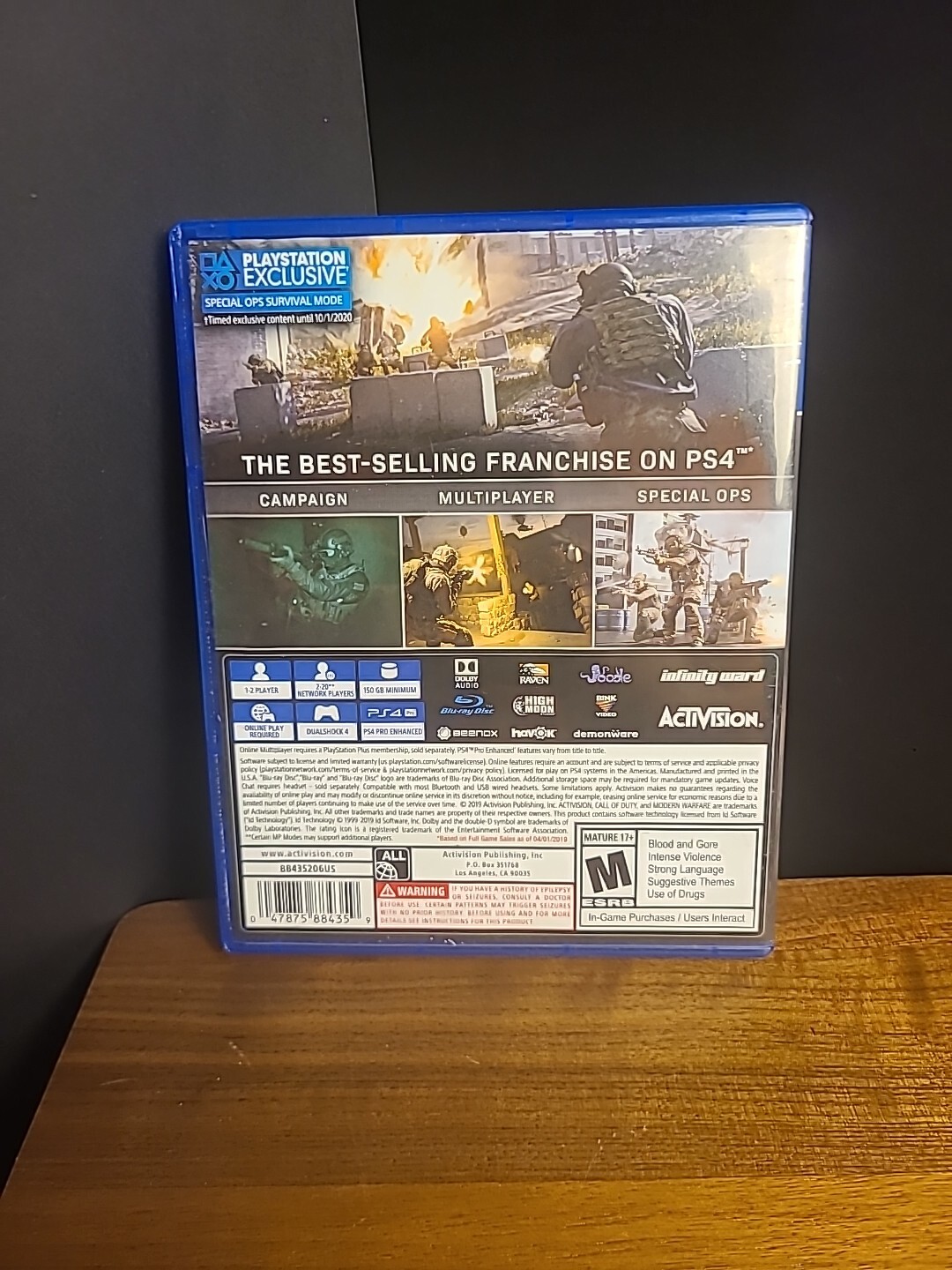 Call of Duty: Modern Warfare (PlayStation 4, PS4) in Box Tested