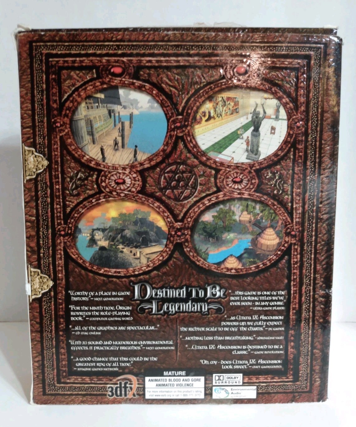 Ultima IX: Ascension PC 1999 Big Box Complete Game CD-ROM With Map Cards Manuals