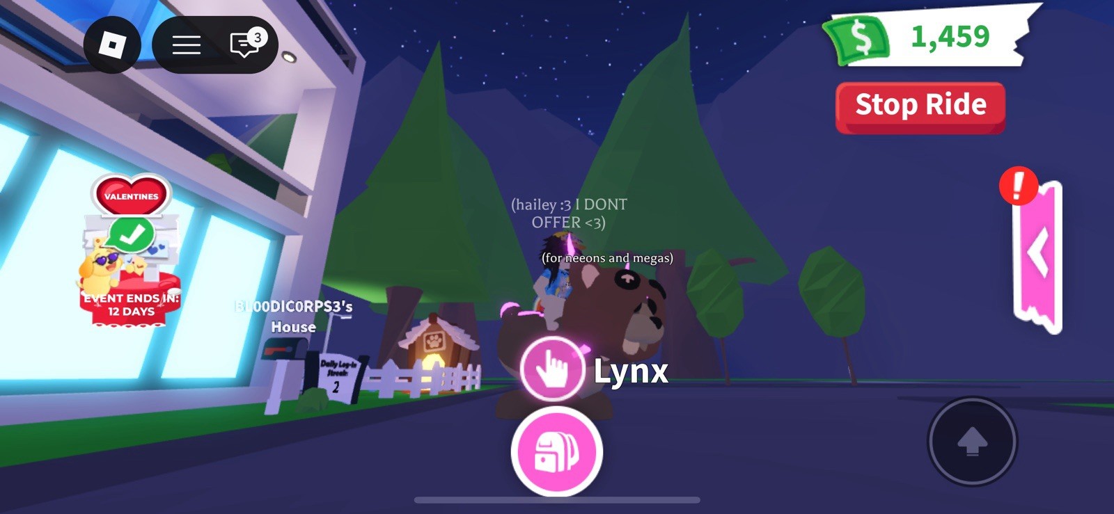 Adopt Me Mega Fly Ride Lynx
