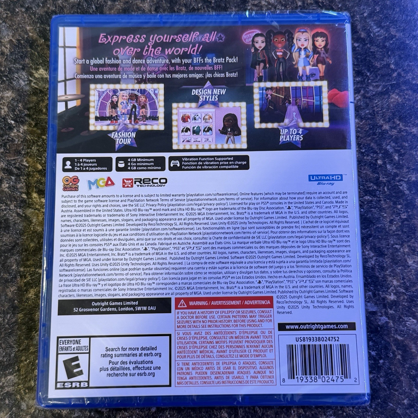 💥 Bratz Rhythm & Style (Sony PlayStation 5, 2025) PS5 Sealed Ships Fast 🏎️ 💨