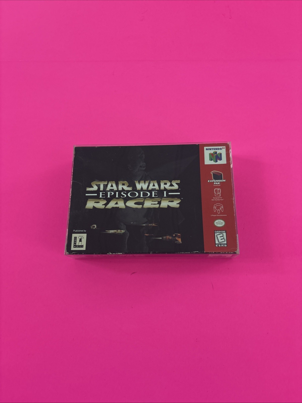 Star Wars Episode 1 Racer (Nintendo 64, 1999) N64 w/Manual & Plastic Protector