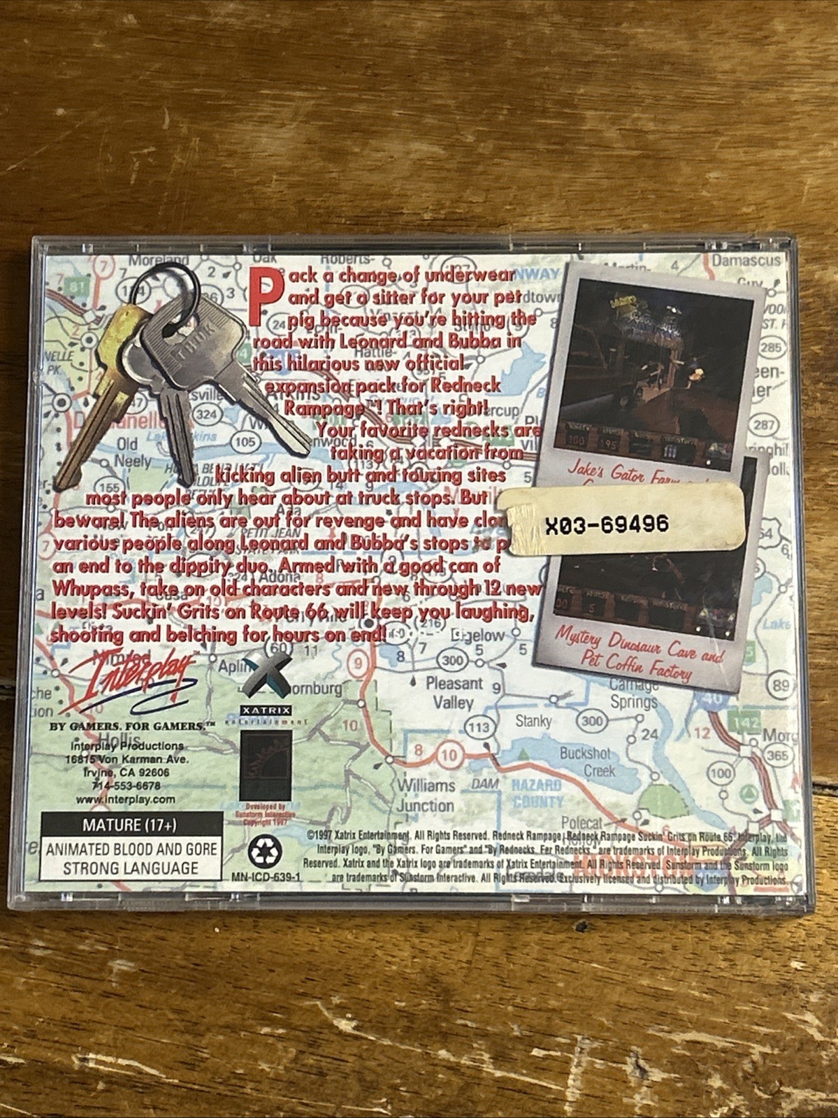 Redneck Rampage Suckin’ Grits on Route 66 PC Game DVD Game