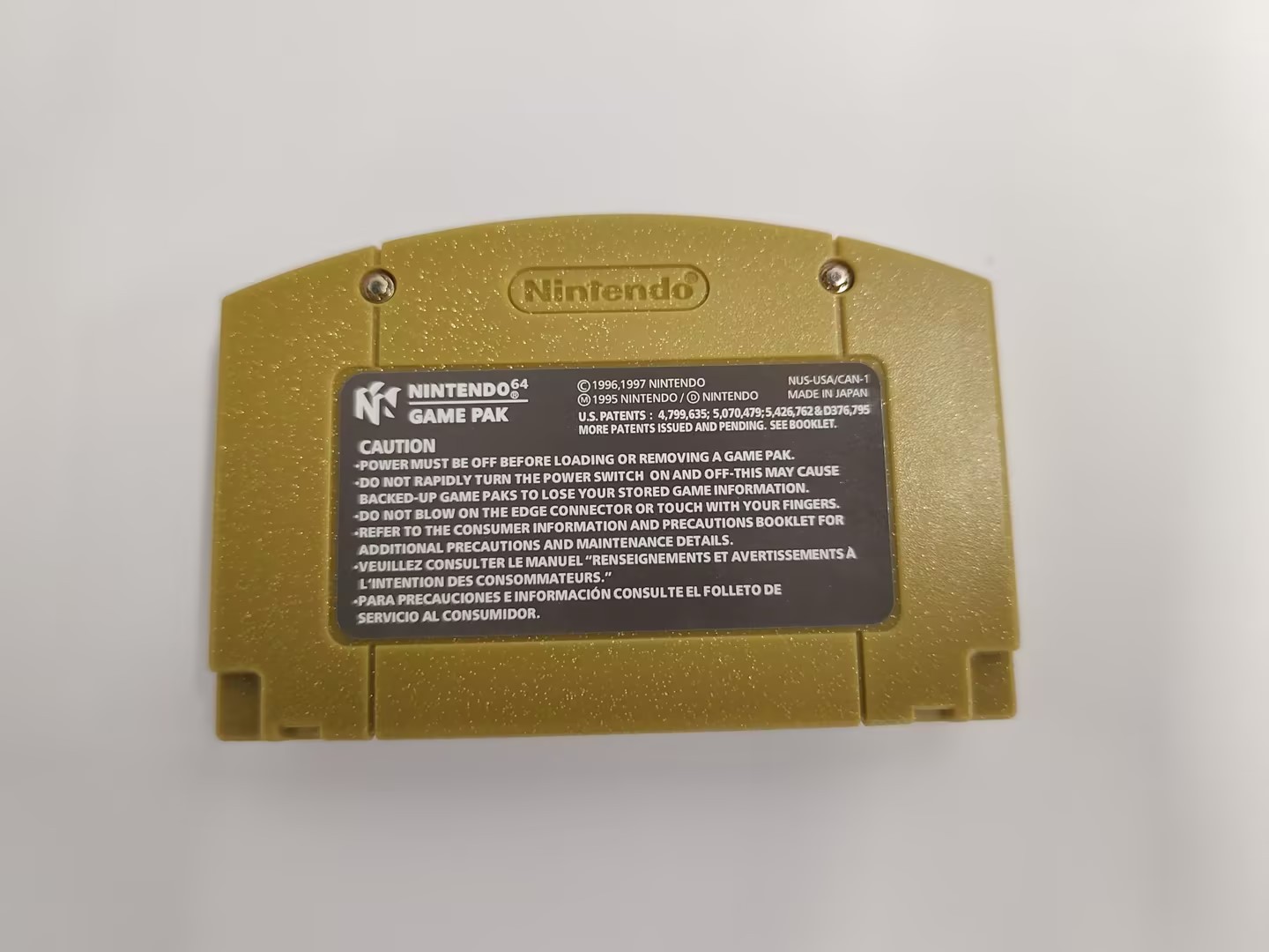 Legend of Zelda Majora’s Mask Nintendo 64 N64 Holographic Collector’s Edition