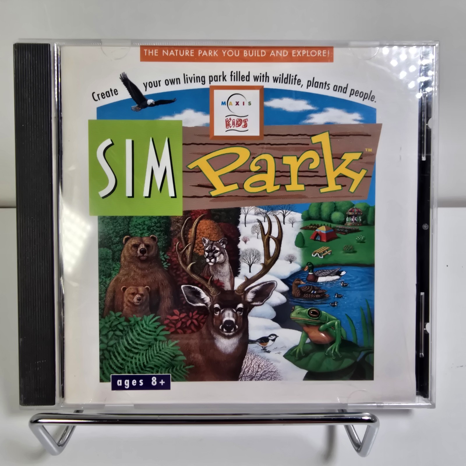 SimPark PC CD-ROM Game 1998 Maxis Kids Retro Vintage Simulation Windows Mac CIB
