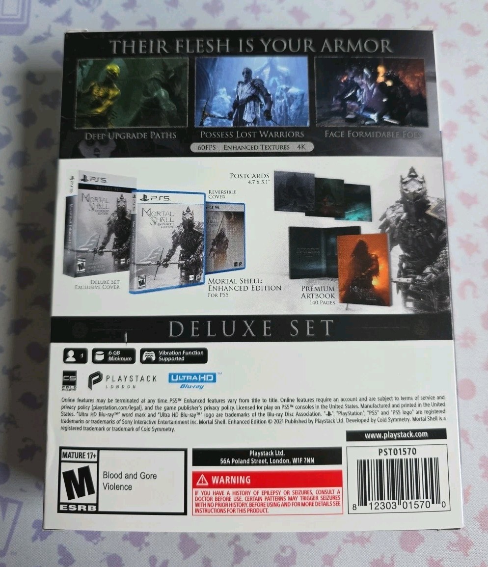 Mortal Shell: Enhanced Edition Deluxe Set (PS5) – CIB – VERY RARE & OOP!