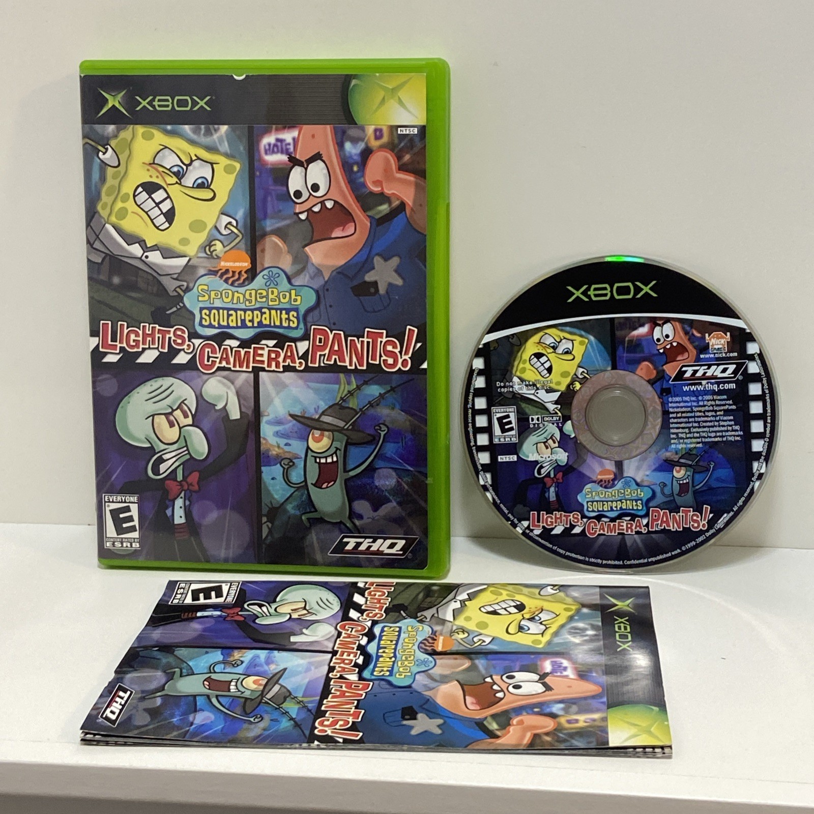 SpongeBob SquarePants: Lights, Camera, Pants! – Original Xbox – CIB – Tested