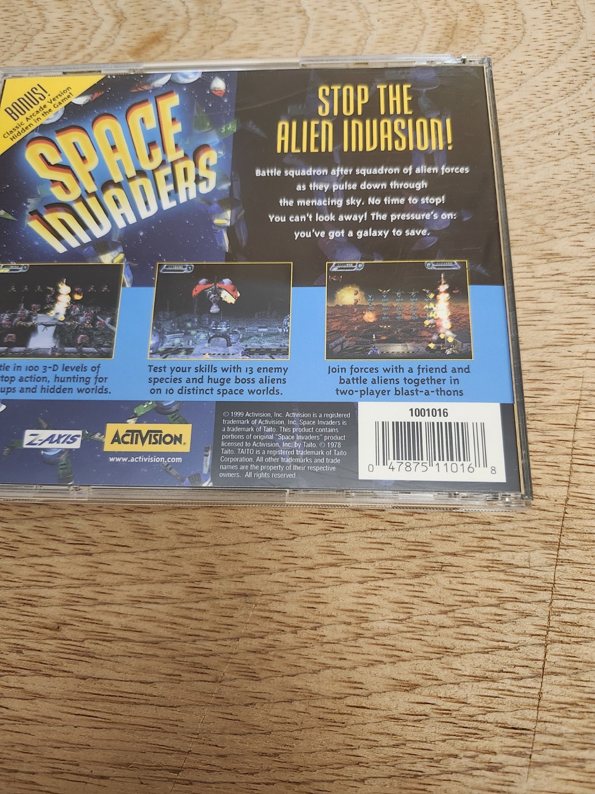 Space Invaders (Windows / PC CD-ROM, 1999) Complete w/ Manual