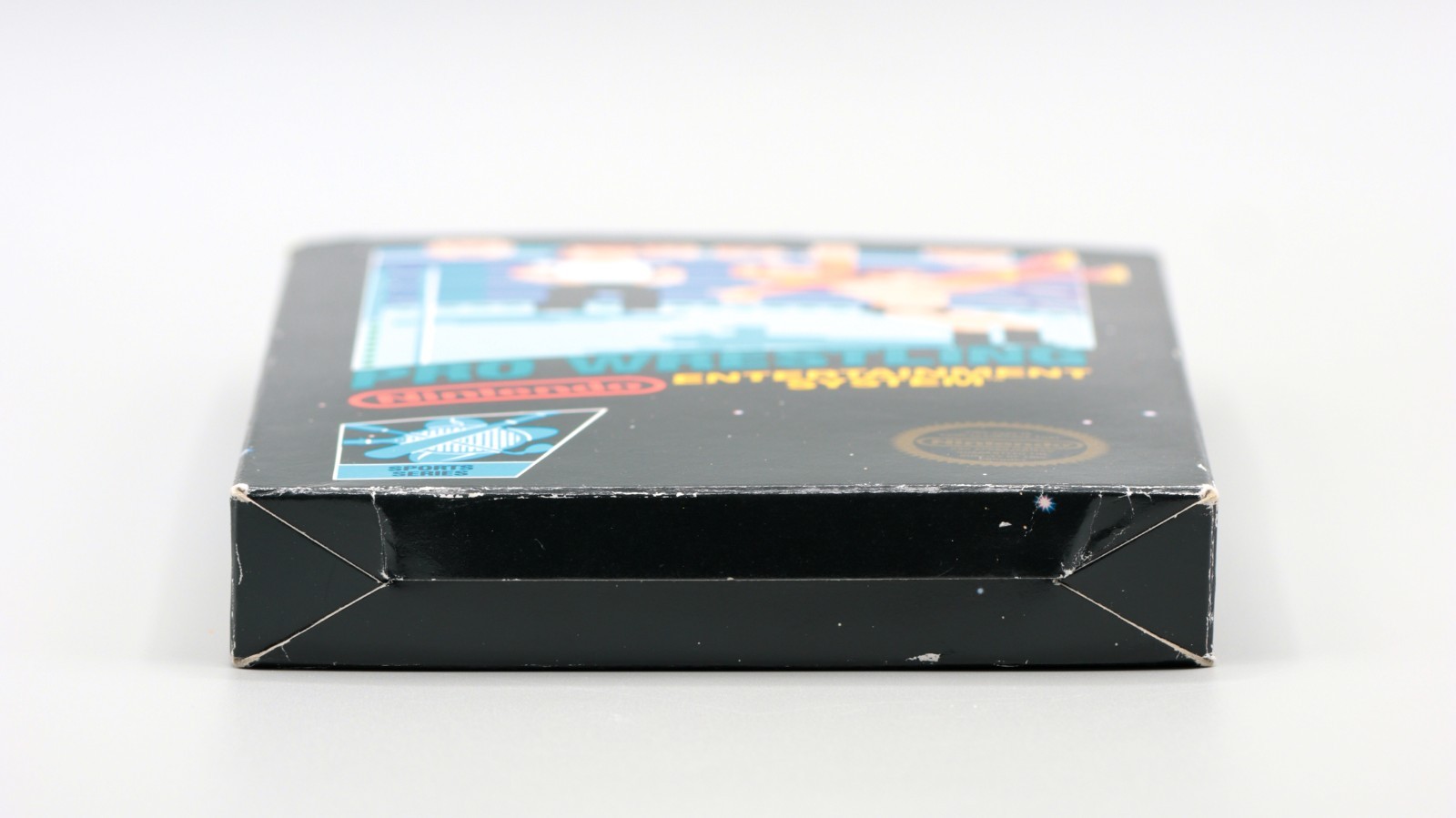 NES Pro Wrestling Game 5 Screw Black Box No Rev A Round SOQ CiB Complete In Box