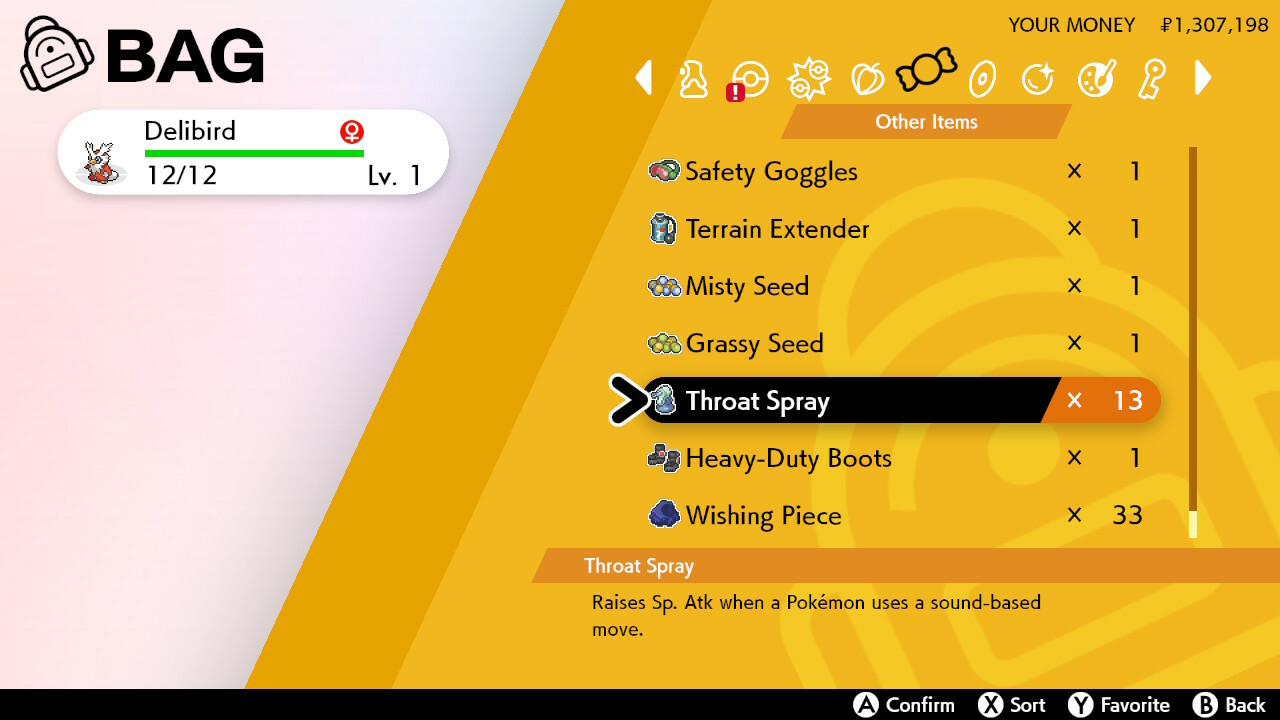 Pokemon Sword & Shield Throat Spray