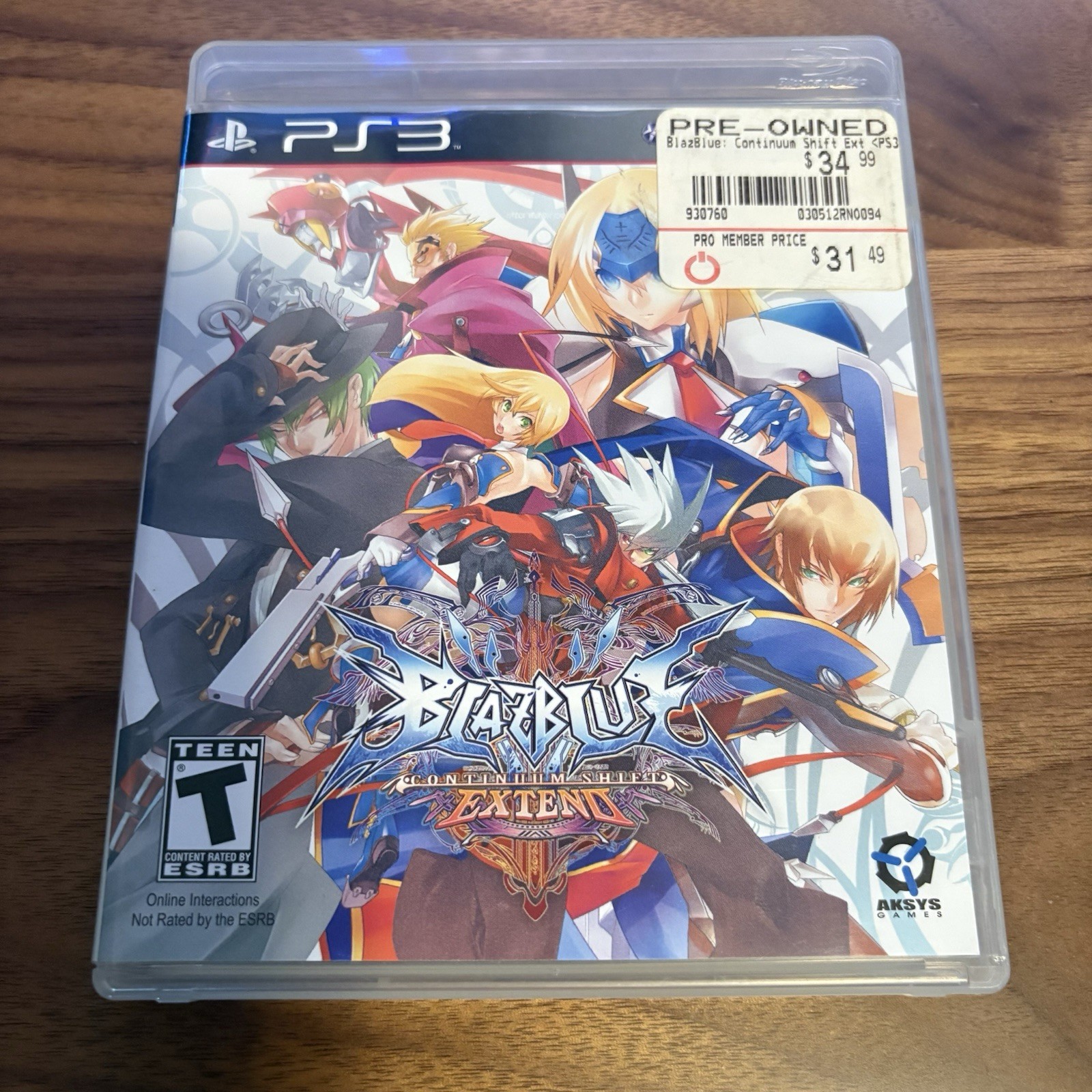BlazBlue: Continuum Shift Extend (Sony PlayStation 3, 2012) CIB