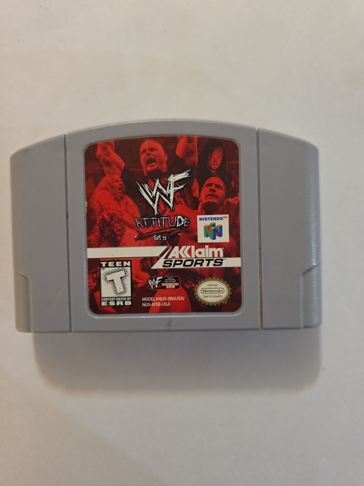 Acclaim Sports WWF Attitude Nintendo 64 NTSC-U/C Sports Wrestling Cartridge