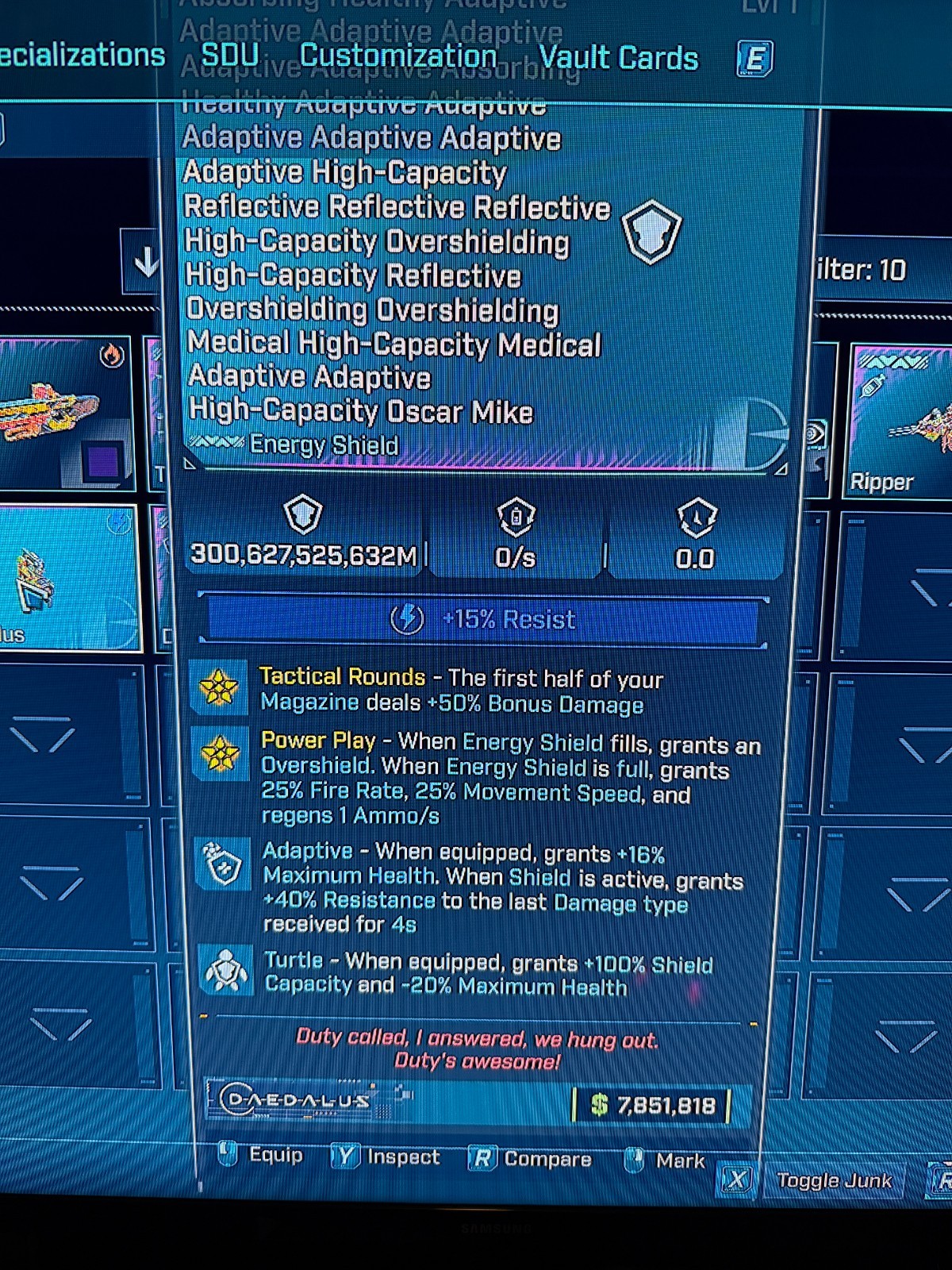 Borderlands 4✨ MODDED LVL ONE UNBREAKABLE GOD SHIELD SPEED BL4 GEAR ✅PC-PS-XBOX✨