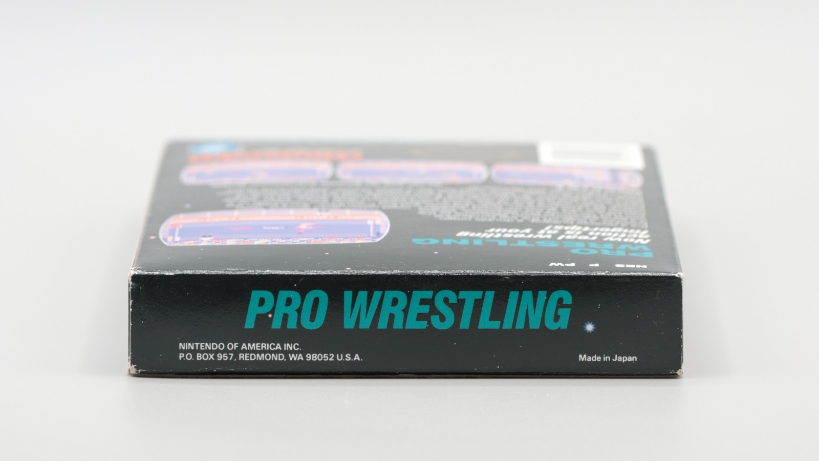 NES Pro Wrestling Game 5 Screw Black Box No Rev A Round SOQ CiB Complete In Box