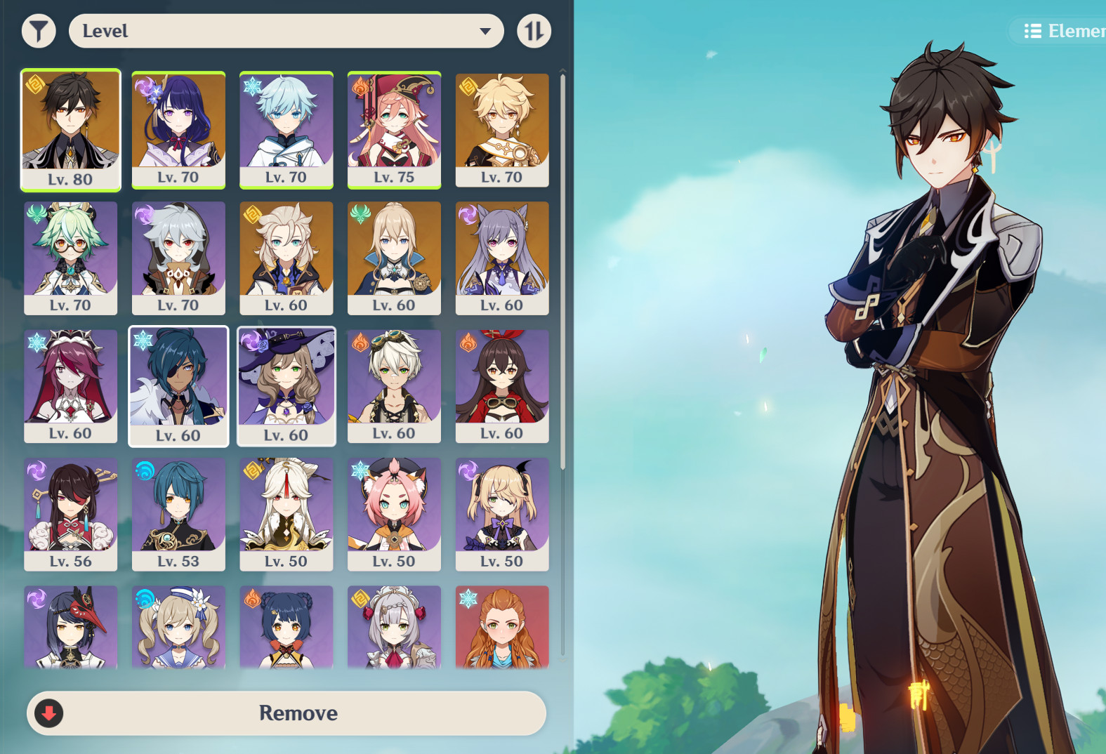 Genshin Impact Acc AR 55, 6 FIVE STARS 1 FIVE STAR WEAPON F2P NA