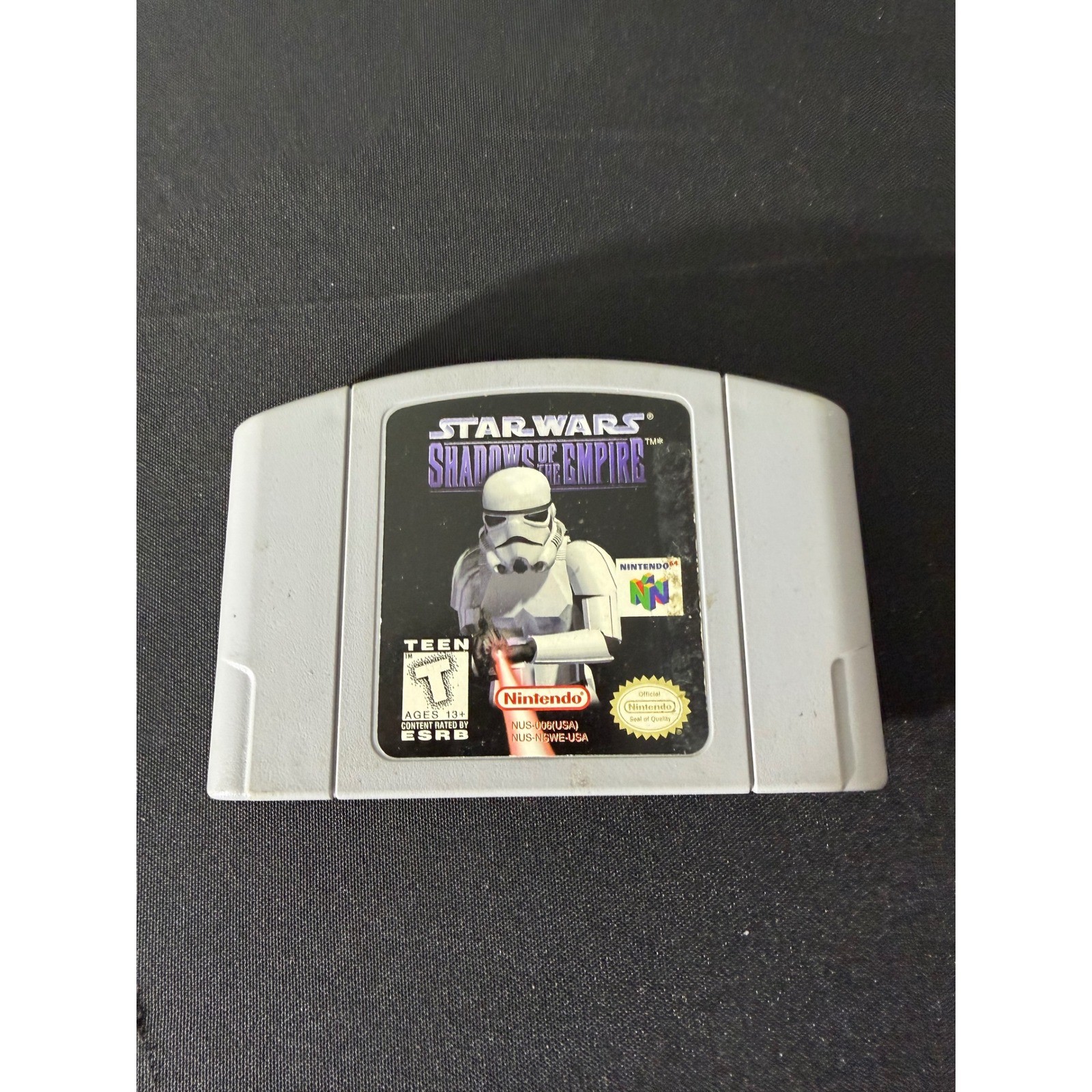 Nintendo Star Wars Shadows of the Empire N64 Grey Good Authentic NUS-006 USA