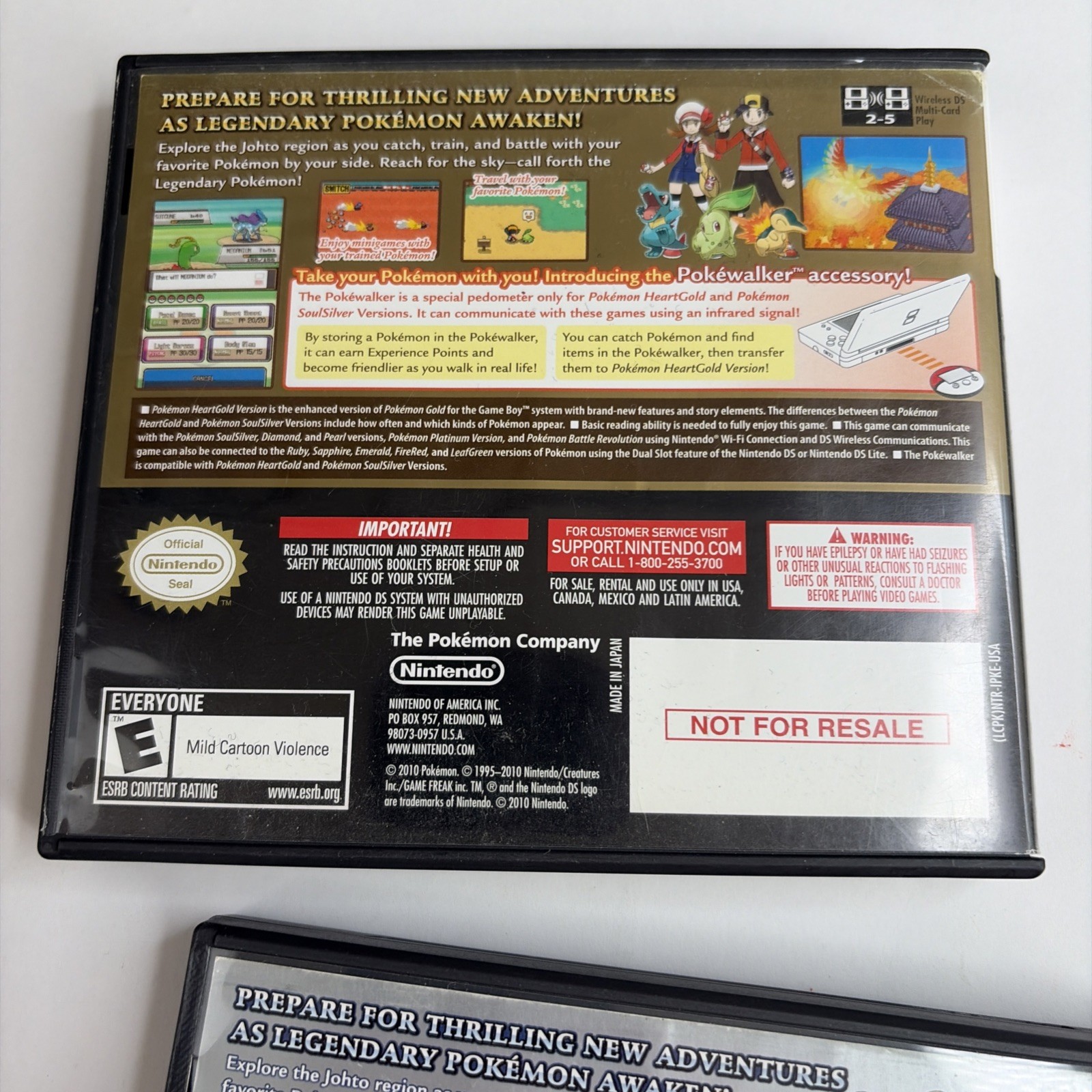 Pokemon: SoulSilver + HeartGold Nintendo DS LOT Authentic In Original Box