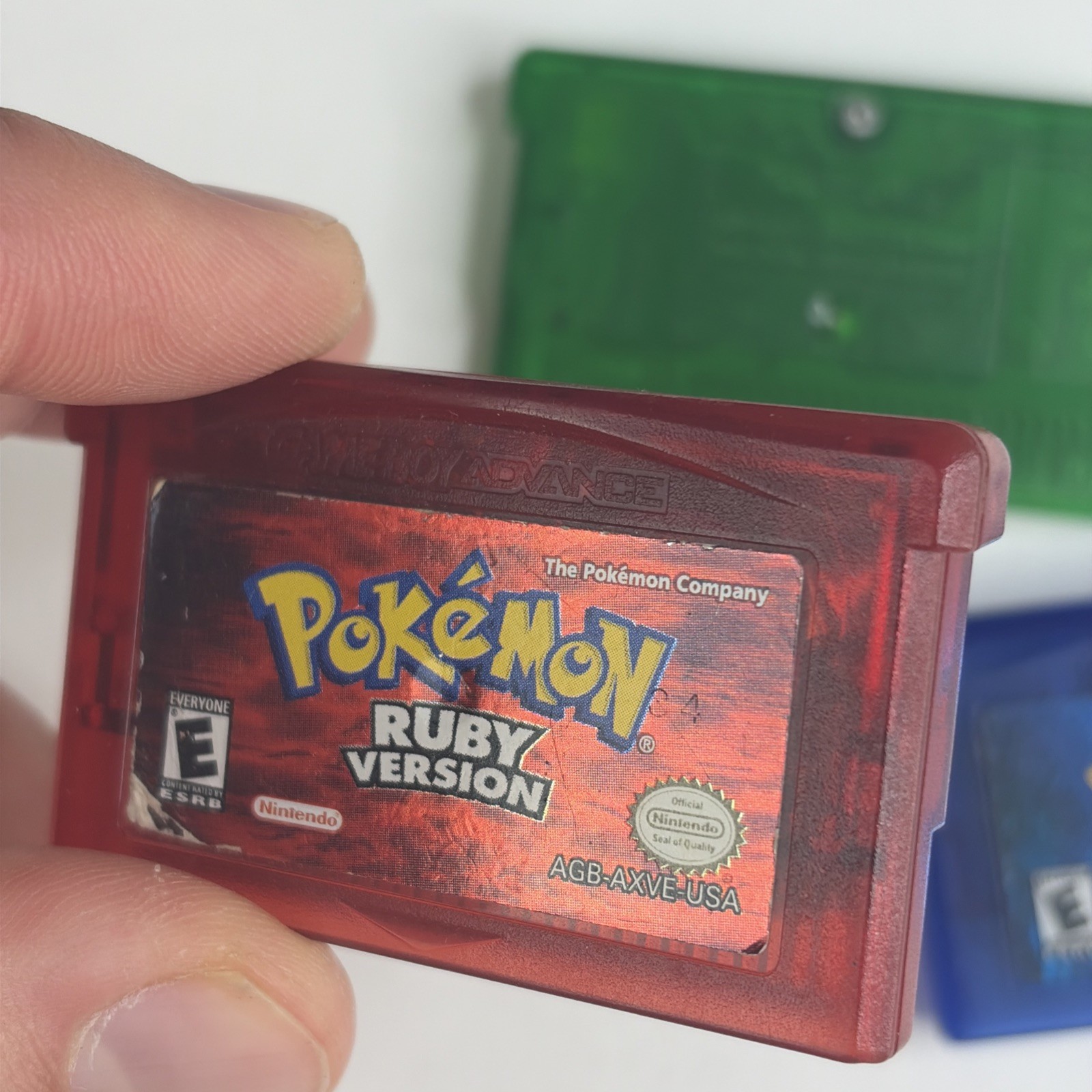 Pokemon Emerald Ruby Sapphire Version Authentic New Battery Gameboy Advance