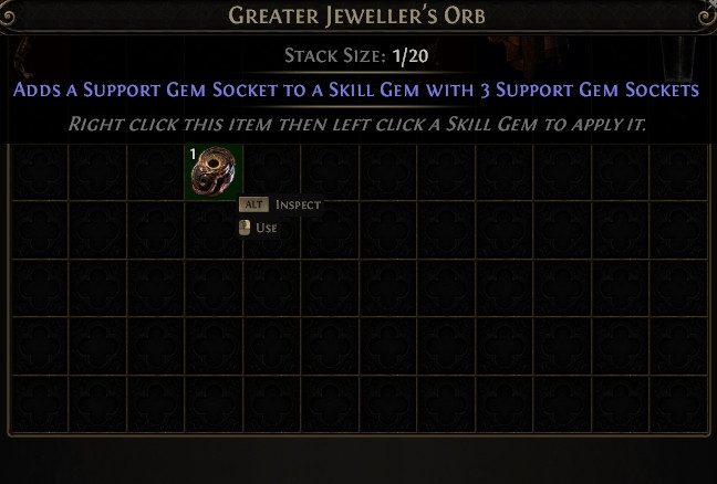 Path of Exile 2 Dawn of the Hunt SC Greater Jeweller’s Orb x20