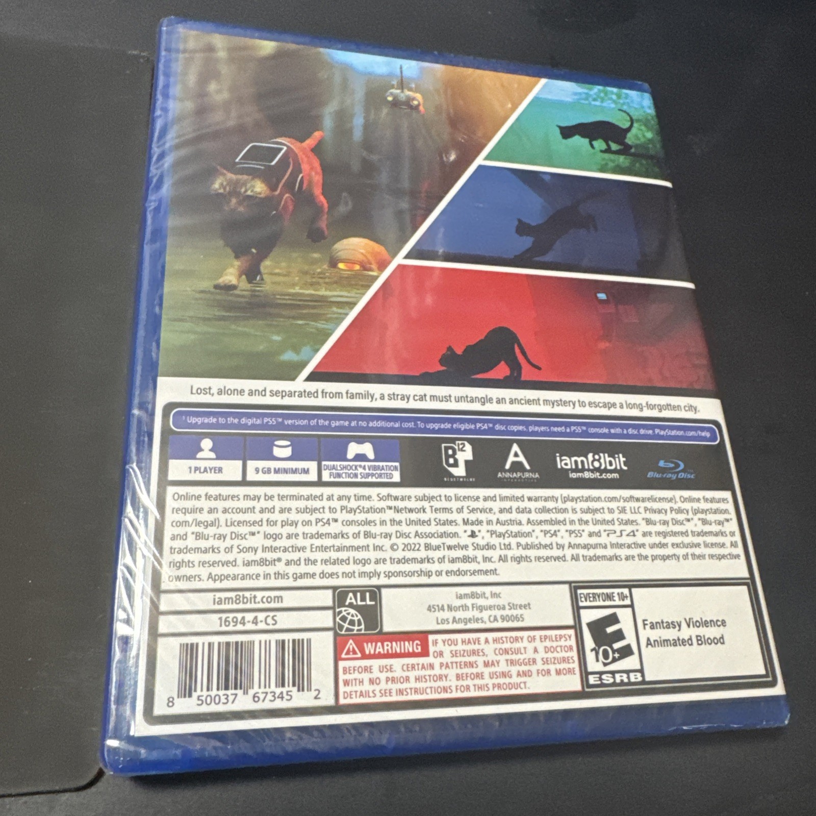 Stray PS4 iam8bit Exclusive Edition w/ Sleeve – SEALED PlayStation 4