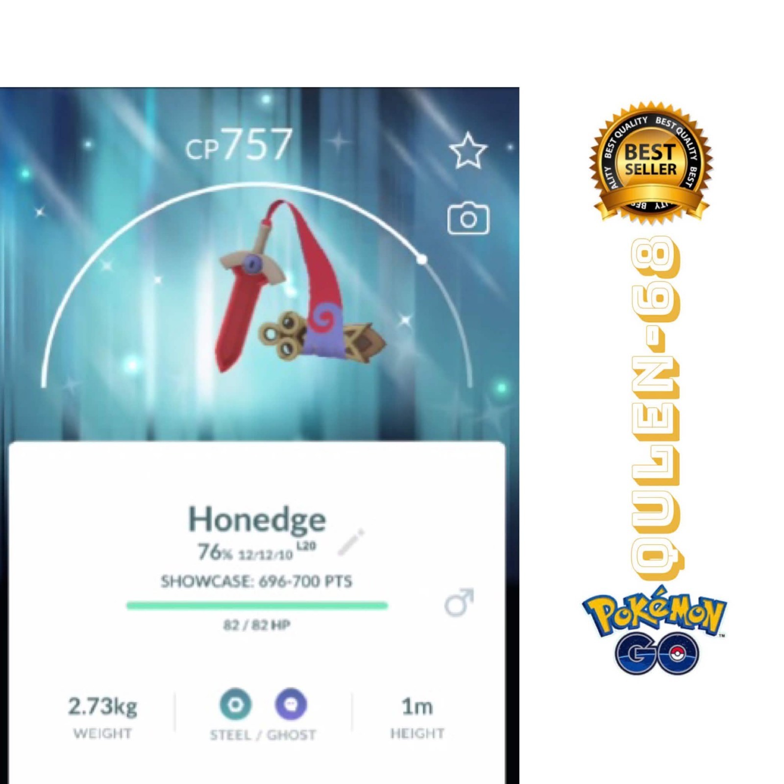 PoKéMon Go – Shiny Honedge BG inspired by PKM X – trade registered or P”T C