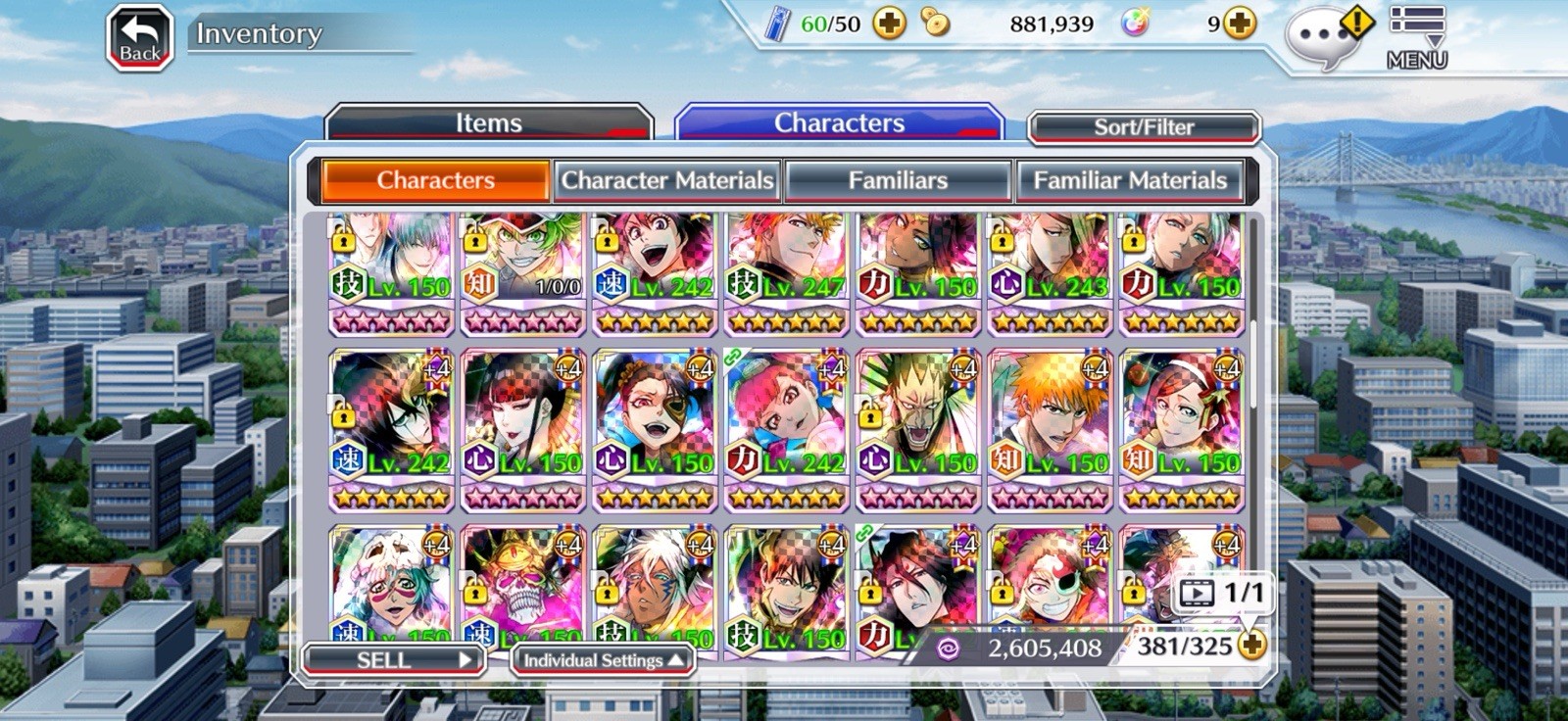 Bleach: Brave Souls Account Willing to sell for 200 DM before Buying