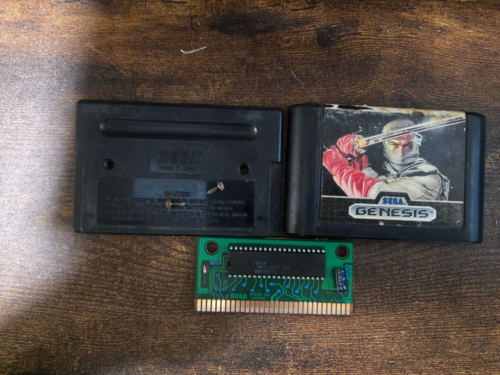 Authentic Revenge of Shinobi Sega Genesis Cart Only Tested V1.00 First Print