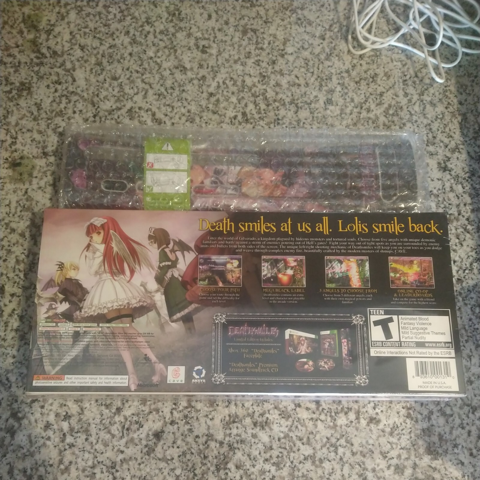 Deathsmiles — Limited Edition (Microsoft Xbox 360, 2010) No Game