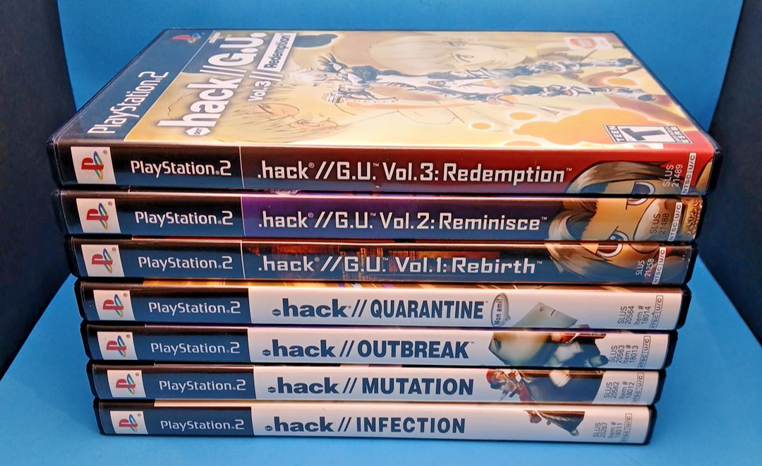 DOT .Hack & G.U. PS2 Series Infection Mutation Outbreak Quarantine COMPLETE Sony