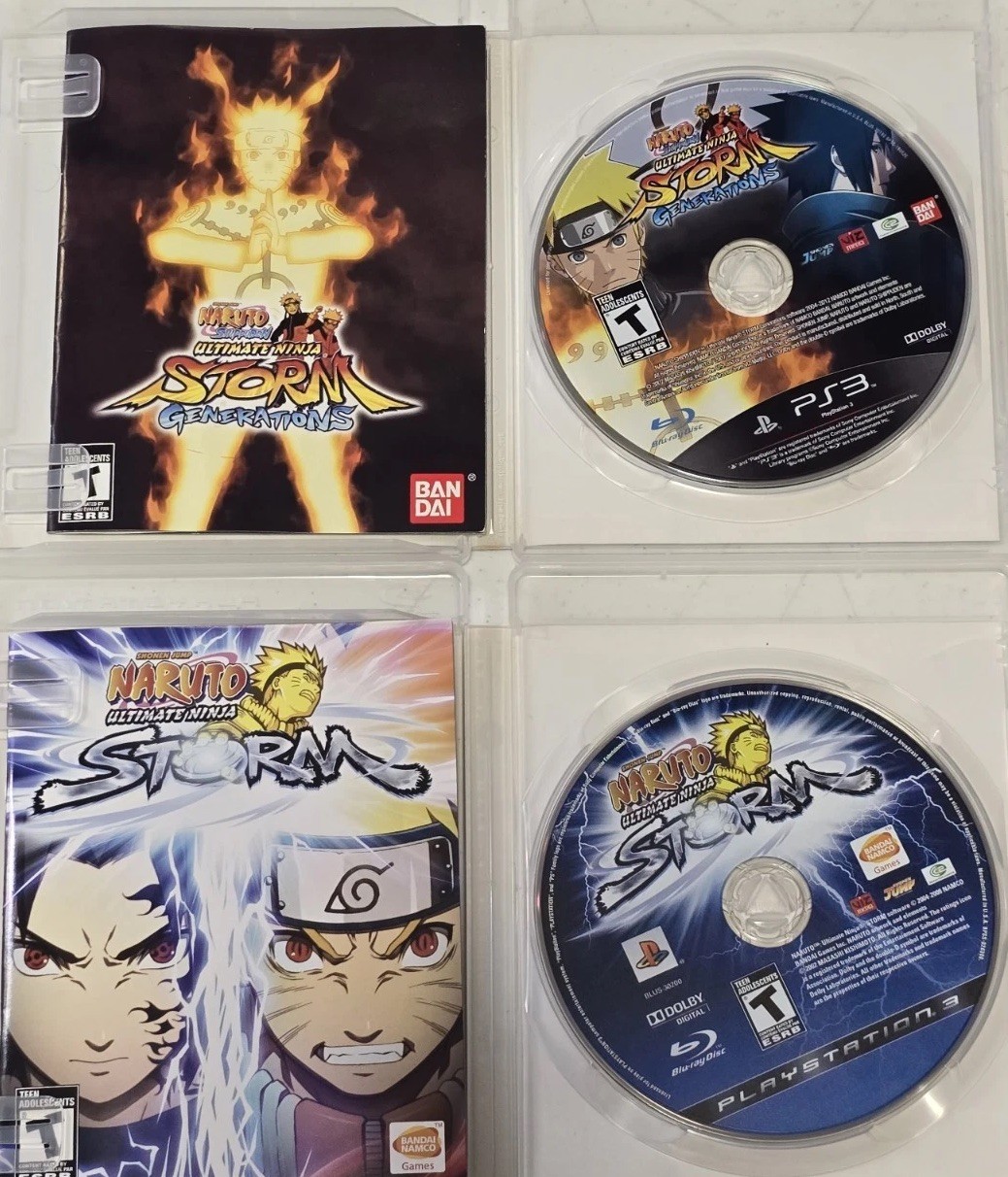 PS3 Games Complete CIB Tested – Naruto, Assassin’s Creed, Sleeping