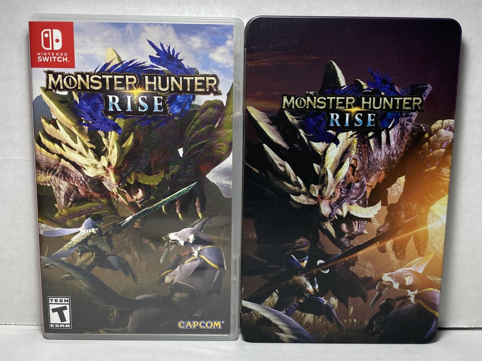 Monster Hunter Rise + Steel Book – Nintendo Switch Tested Free Shipping