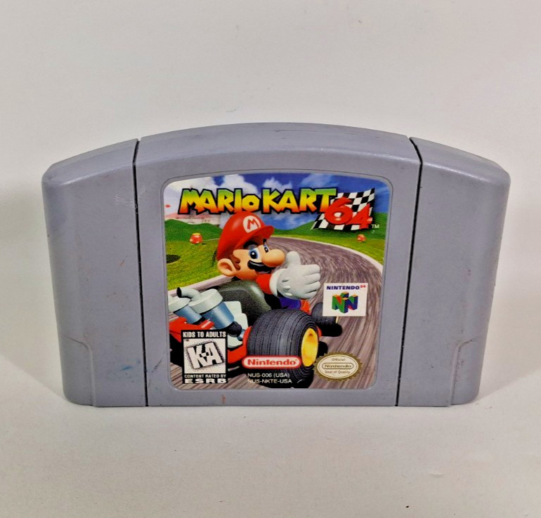 Mario Kart 64 Nintendo 64 N64 Game Cartridge – Tested & Working – Authentic USA