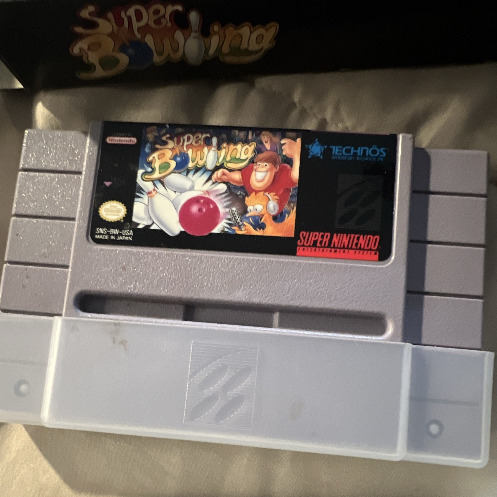 Technos Super Bowling SNES CIB Complete in Box w/ Manual NTSC-U/C