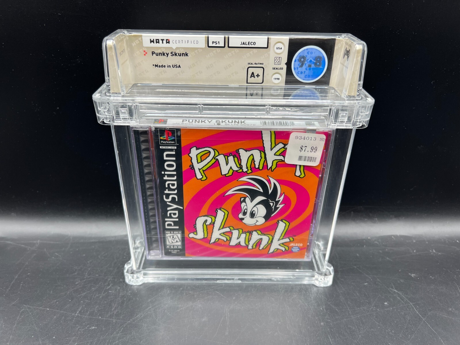 Punky Skunk Sony PS1 WATA 9.8 A+ FACTORY SEALED MINT RARE VGA