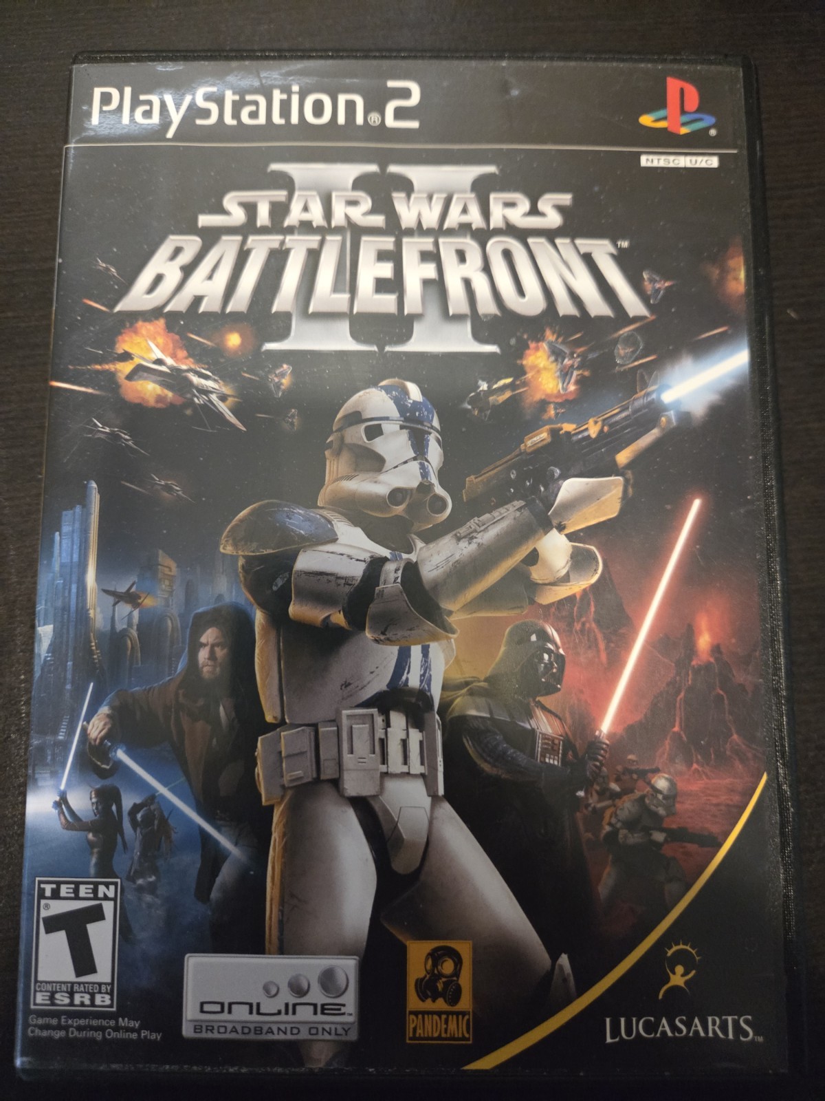 Star Wars: Battlefront II by LucasArts PS2 Shooter Action Online Manual Included