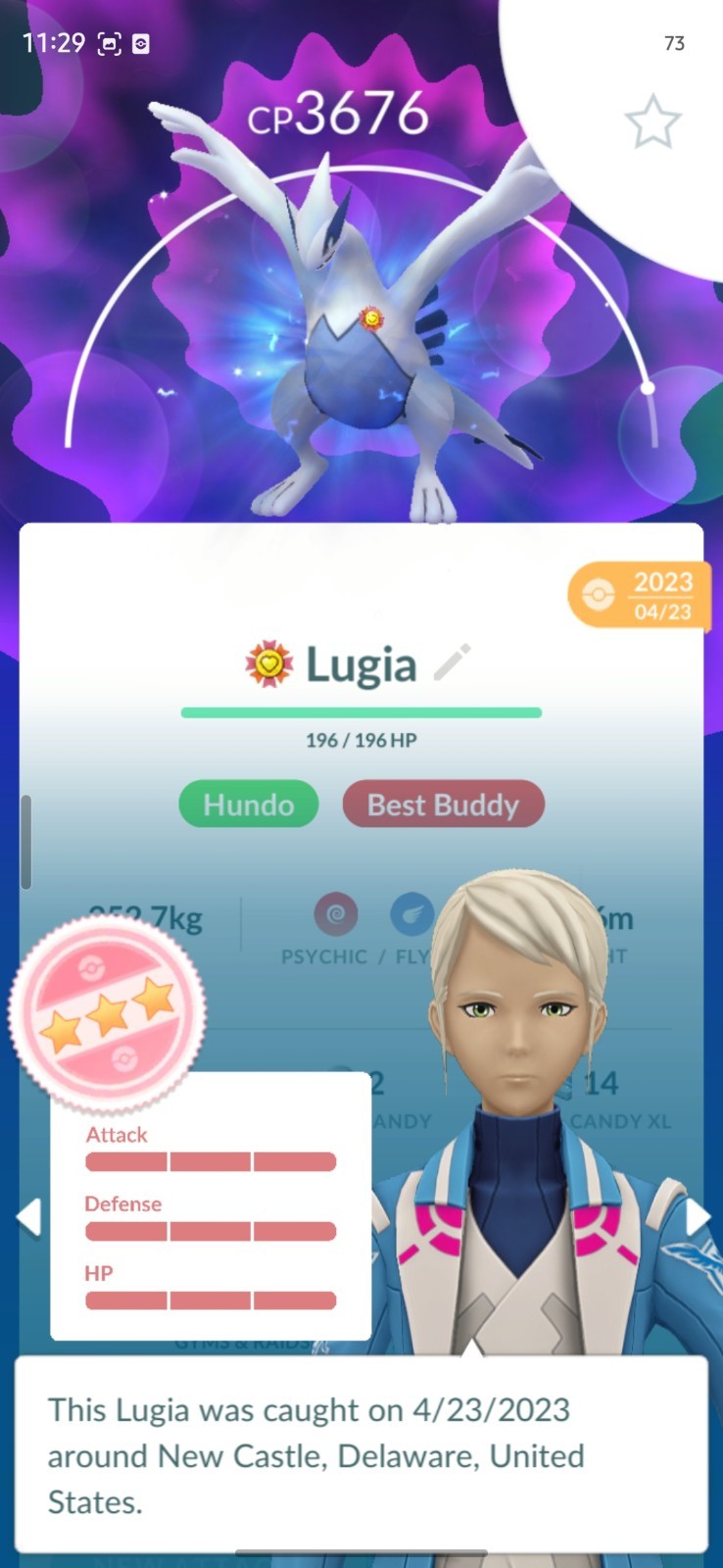Pokémon GO Apex Lugia Hundo