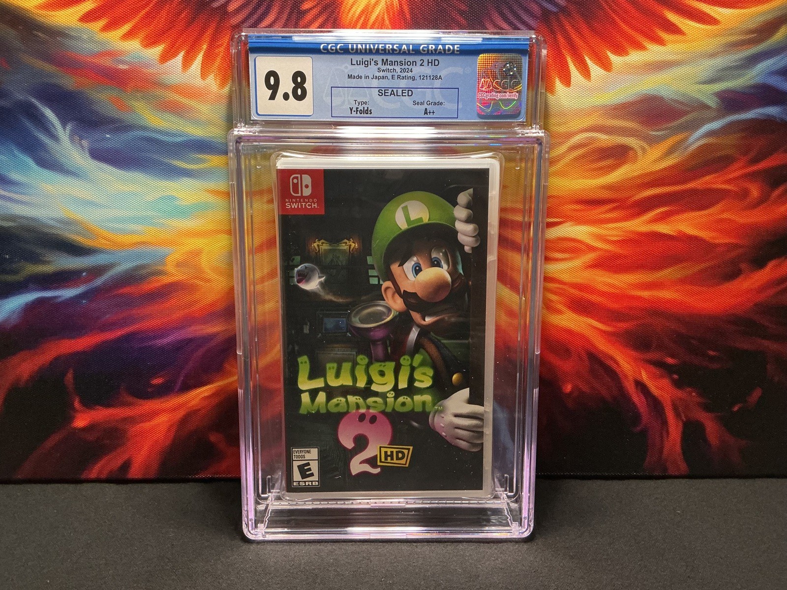 Luigi’s Mansion 2 HD Switch 2024 1st Print Sealed Graded CGC 9.8 A++ WATA 🐦‍🔥
