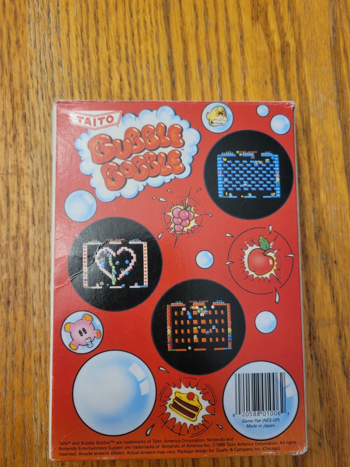 Bubble Bobble (Nintendo NES) Complete in Box CIB