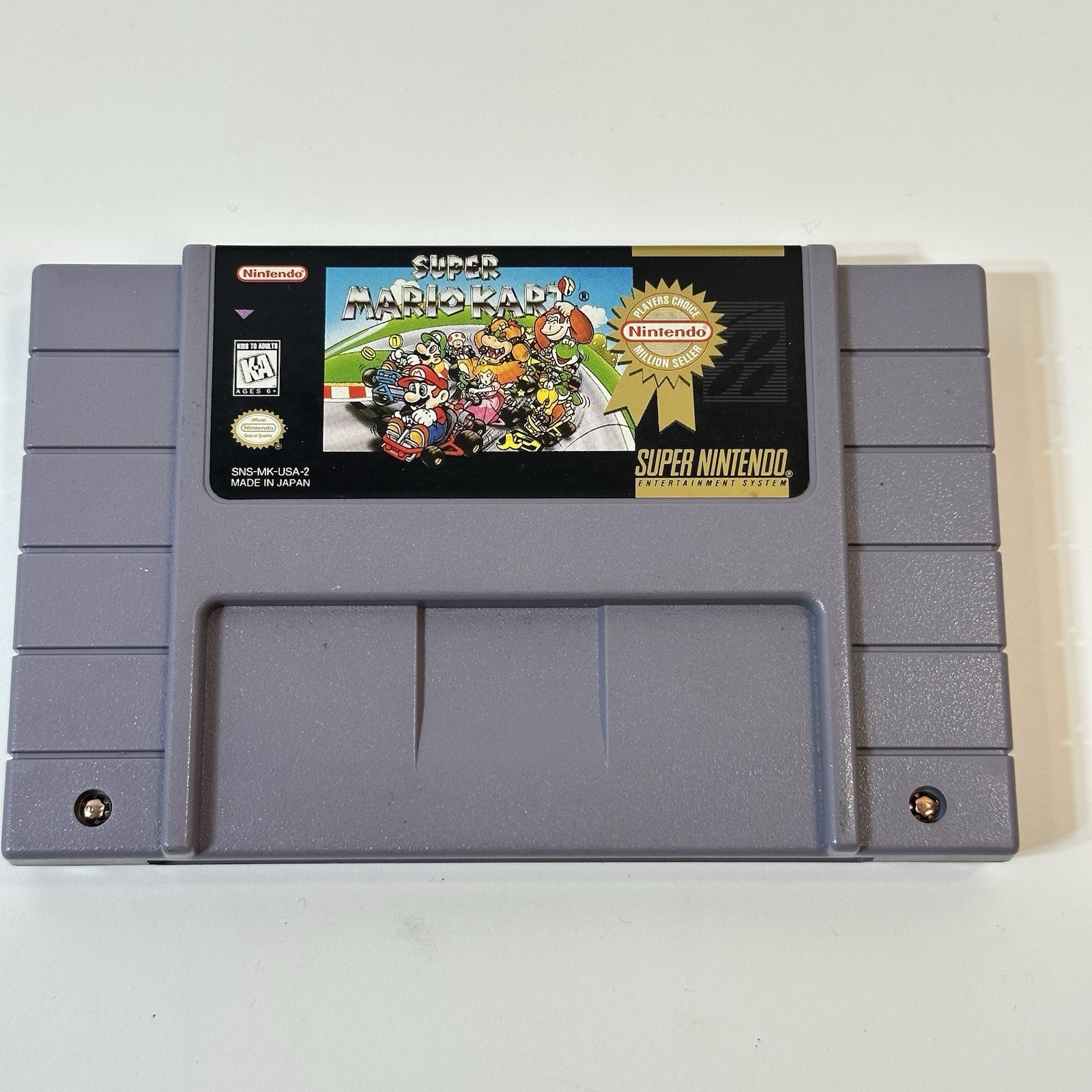 Super Mario Kart Players Choice (Super Nintendo, SNES, 1992) Game Cartridge Only