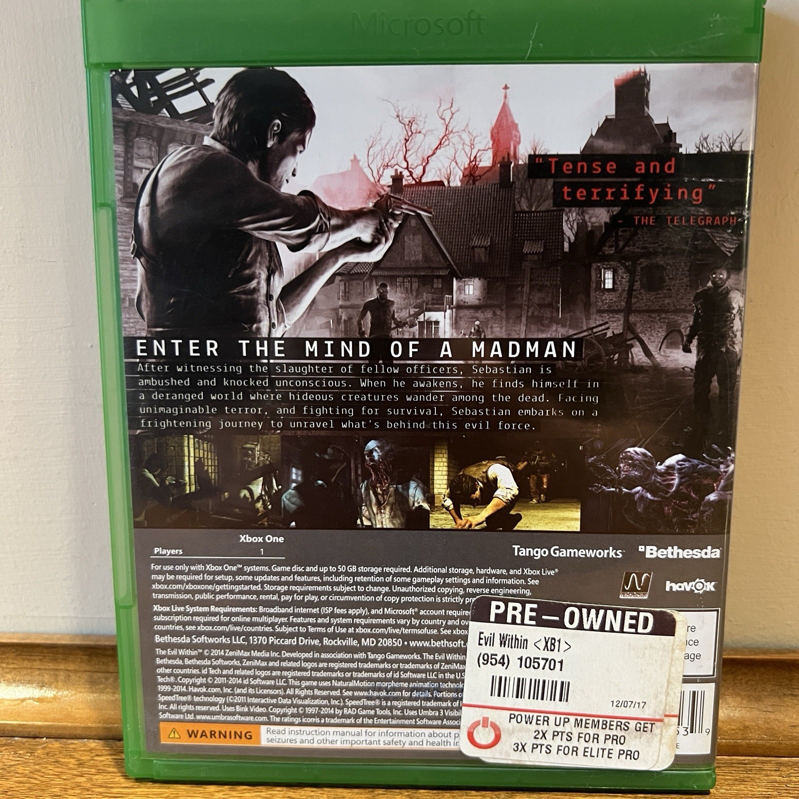 THE EVIL WITHIN Microsoft Xbox One Survival Horror 2014 CIB Tested Complete 4255