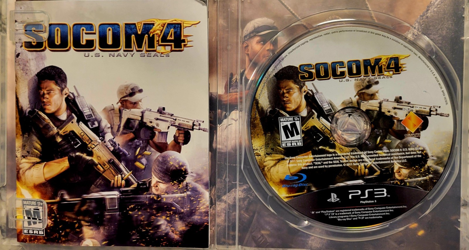 Socom Confrontation & Socom 4 (Sony PlayStation 3 PS3) CIB/ TESTED/ MANUAL