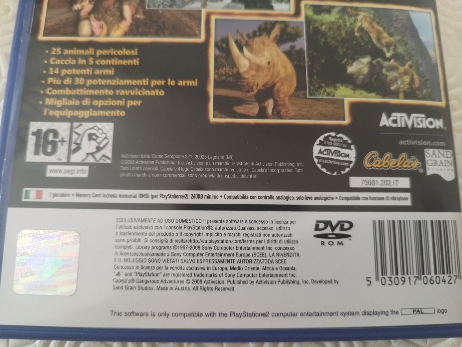 DANGEROUS ADVENTURES cabela’s video games playstation 2 hunting adventure