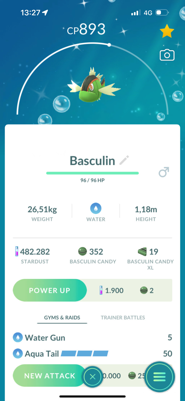 Pokémon Go | Shiny Basculin Red/Blue | Trade 20k stardust