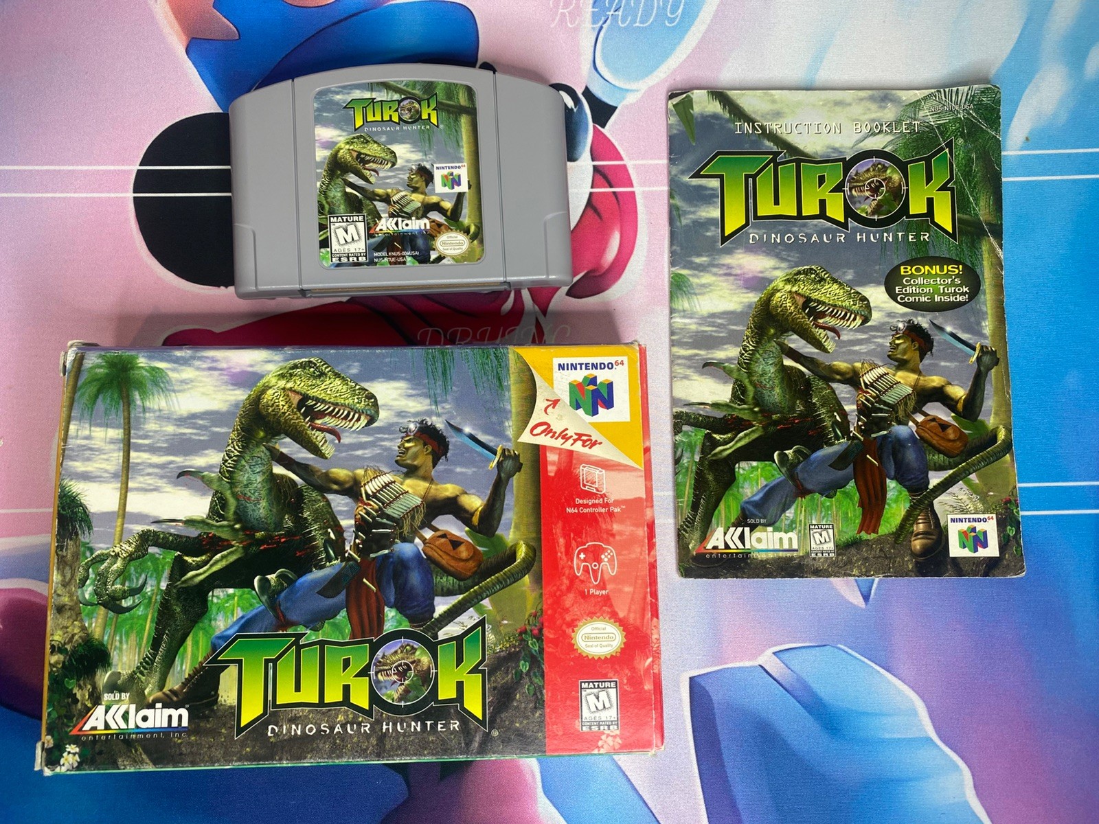 Turok Dinosaur Hunter N64 CIB in Box Nintendo 64