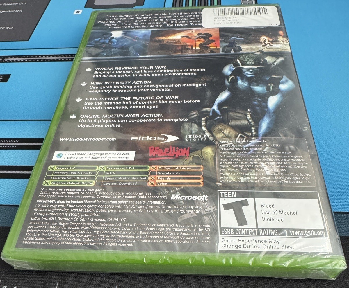 Rogue Trooper Microsoft Xbox CIB Complete Used LN – Sealed