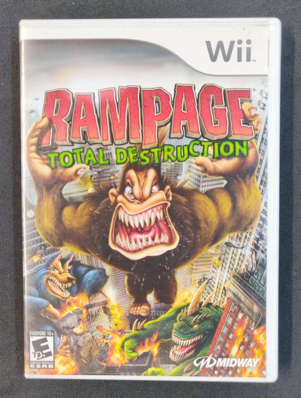 Rampage Total Destruction – Wii / Midway – Complete in Box – UNTESTED – 2006