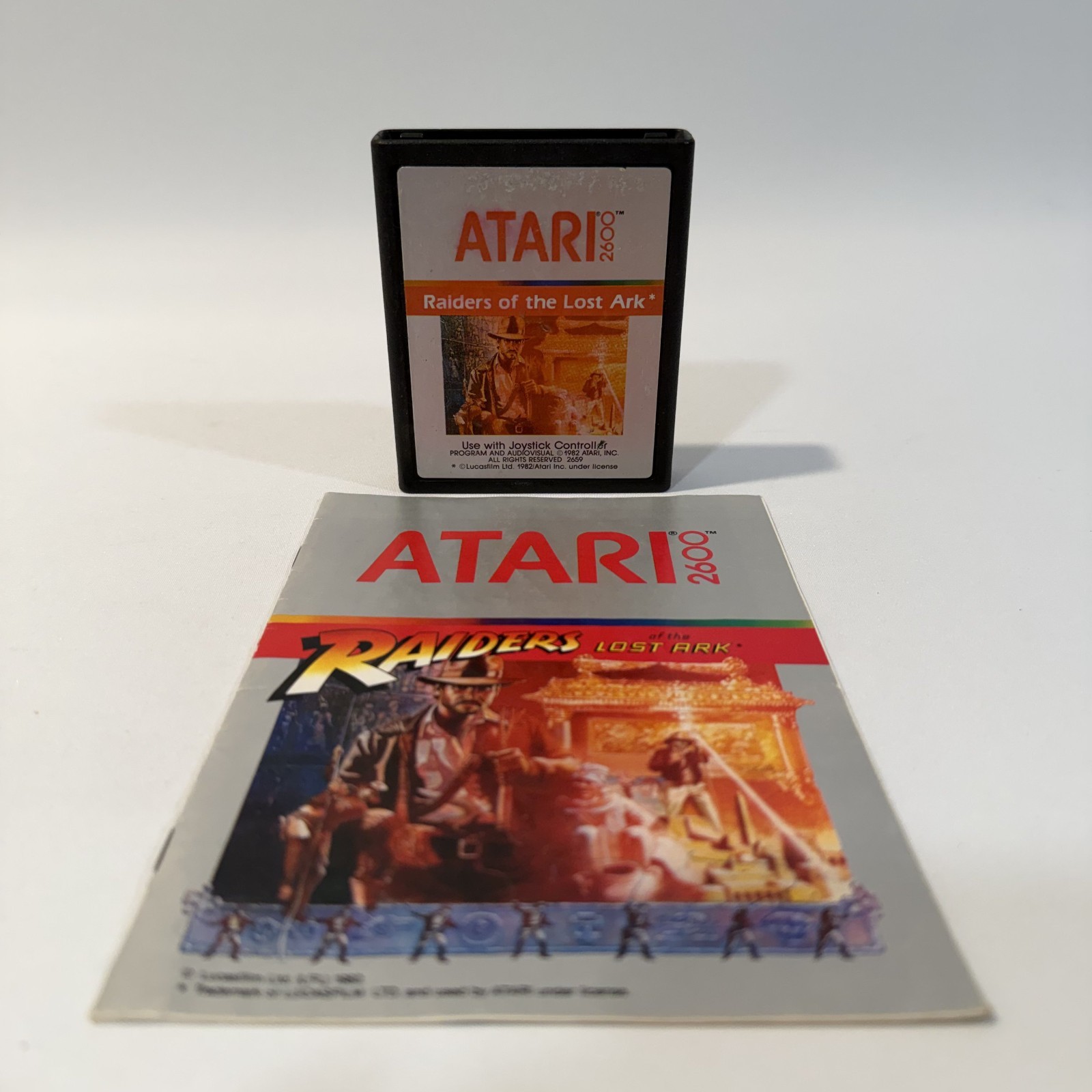 Raiders of the Lost Ark Atari 2600 Atari Adventure Action Retro Cartridge Manual
