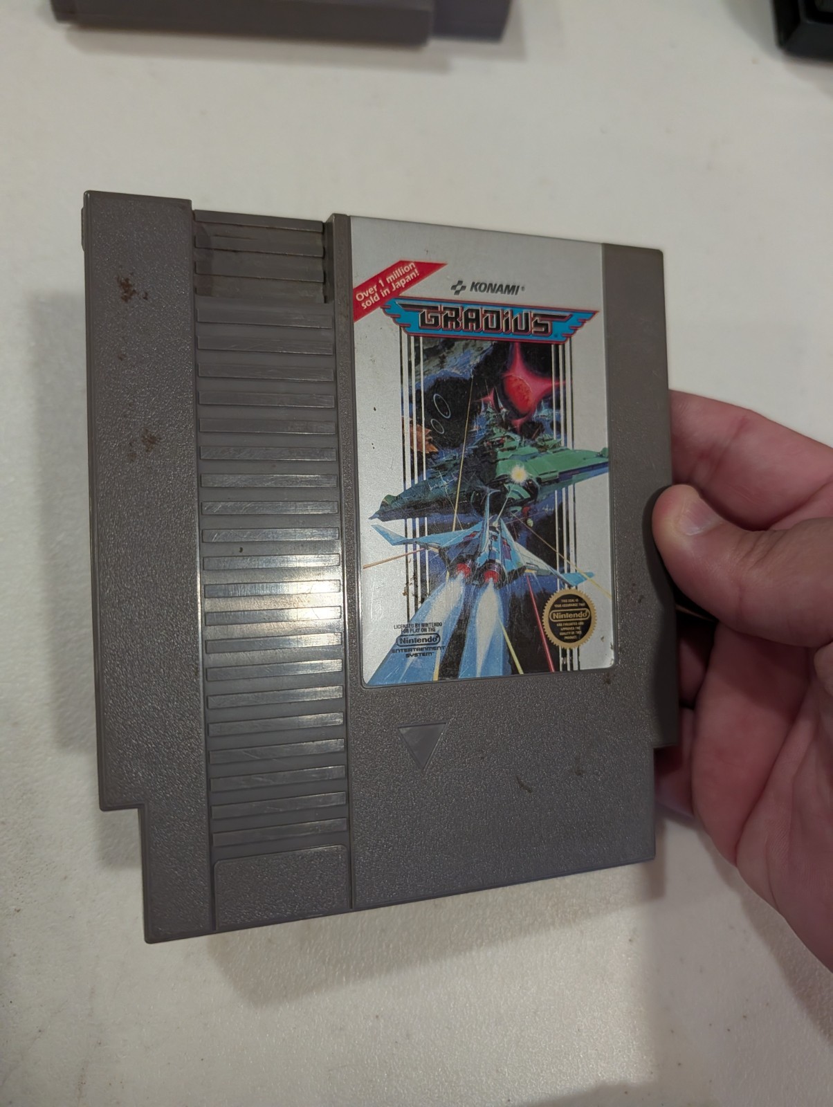 Konami Gradius Game Cartridge for Nintendo NES – NTSC-U/C – 5 Screw Cartridge