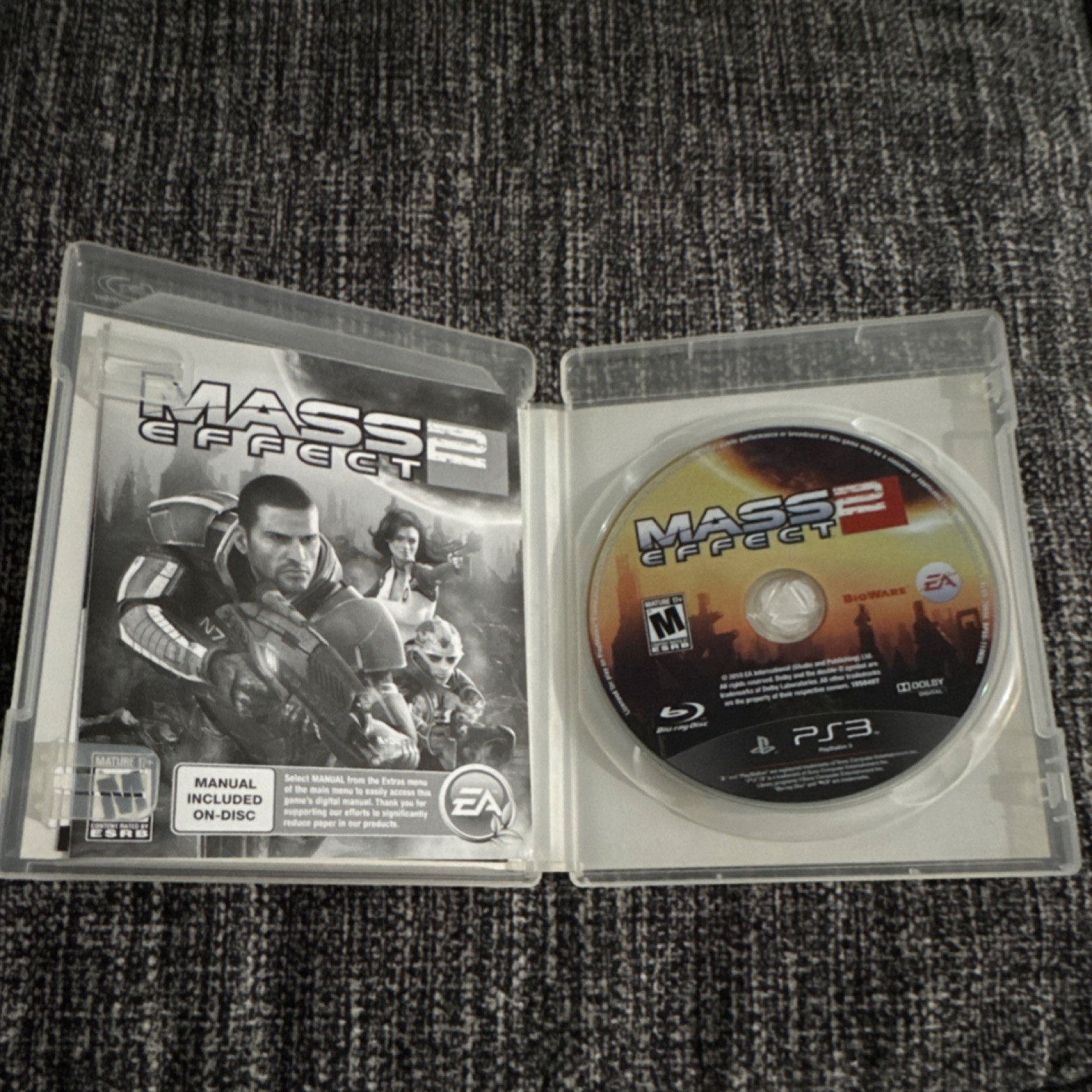 Electronic Arts Mass Effect 2 PS3 Action Adventure RPG M Series Manual Bonus