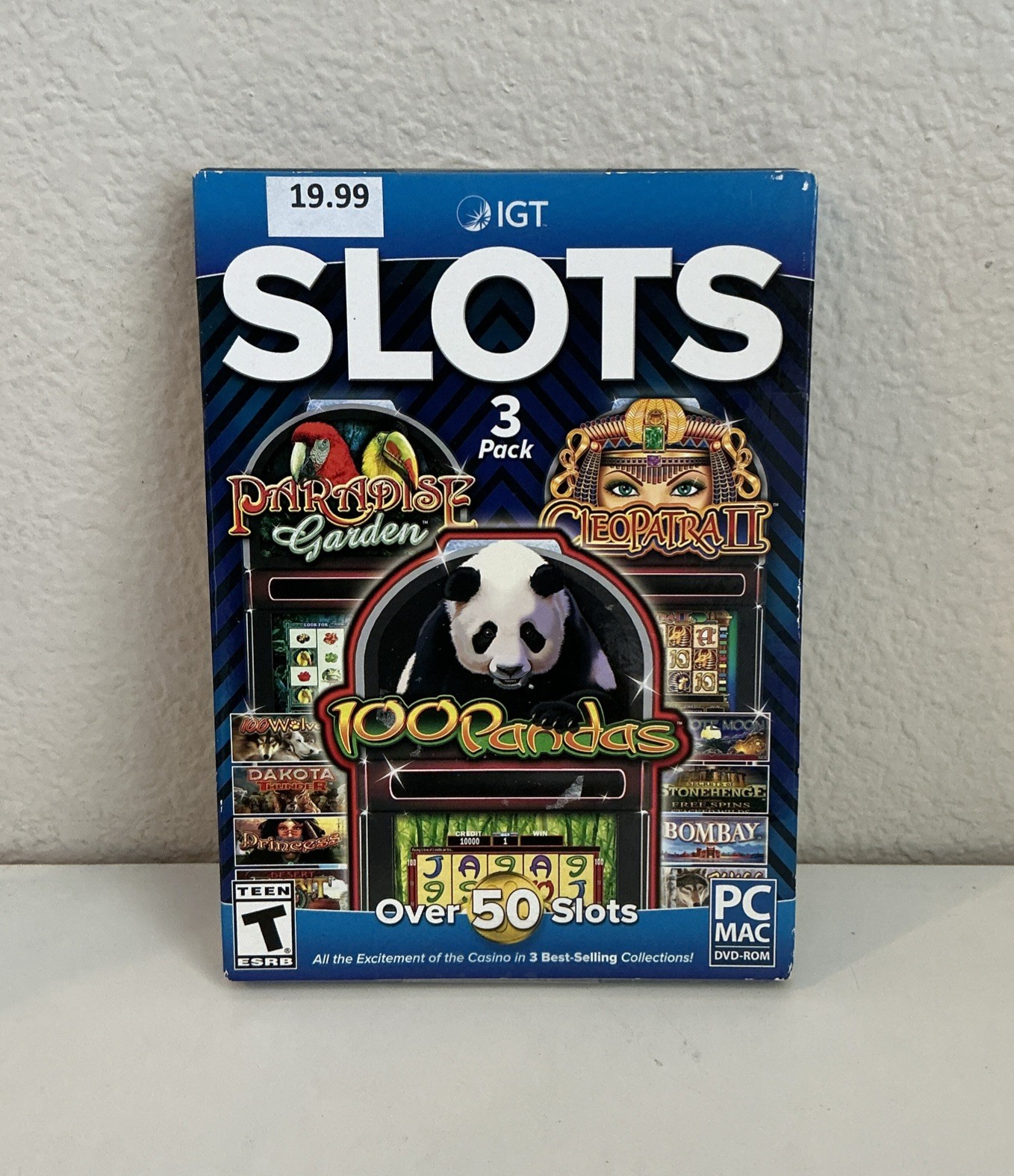 SLOTS 3 Pack – Paradise Garden, 100 Pandas, and Cleopatra 3 (PC, Mac, DVD, ROM)