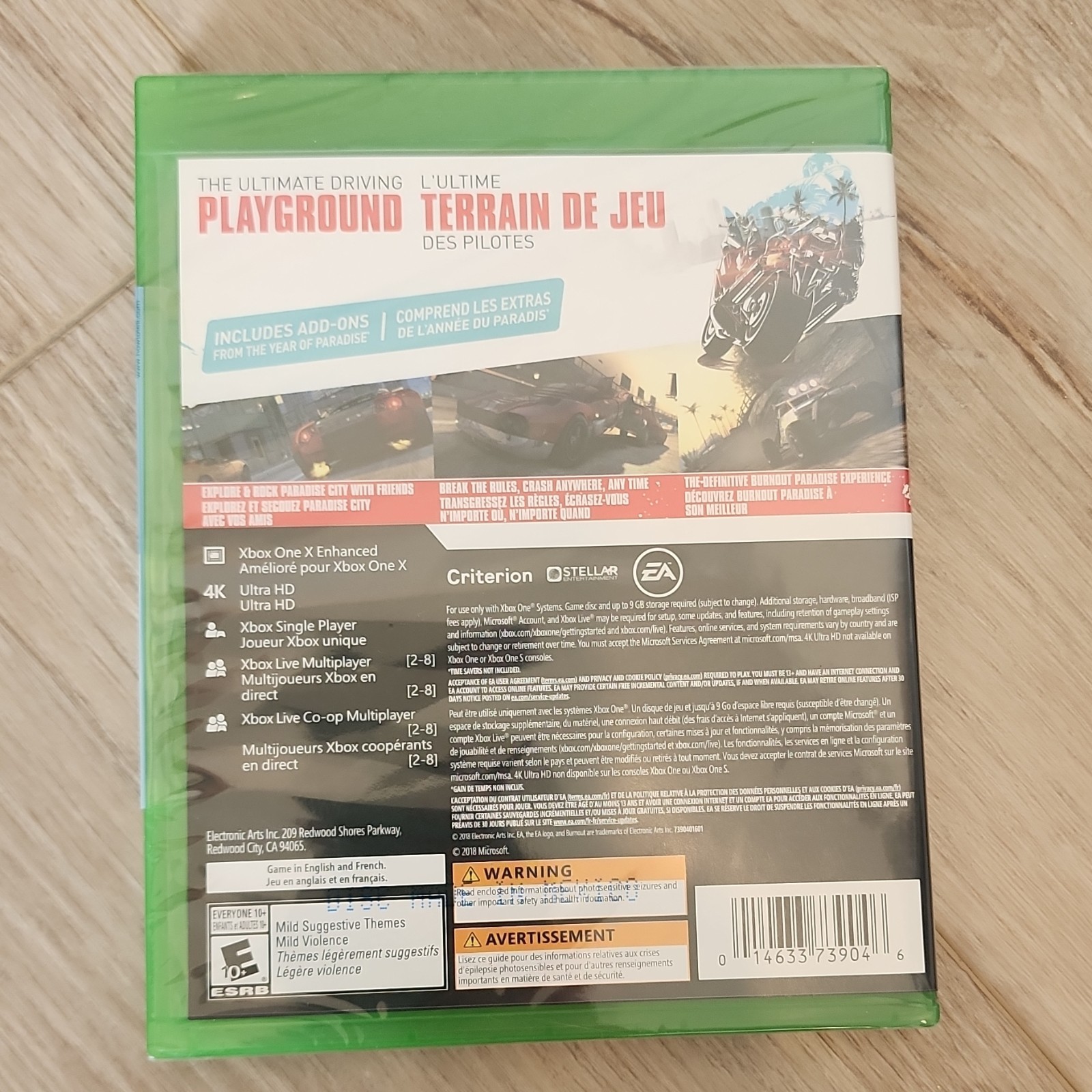 Electronic Arts Burnout Paradise Remastered Xbox One Racing 4K Online E10+